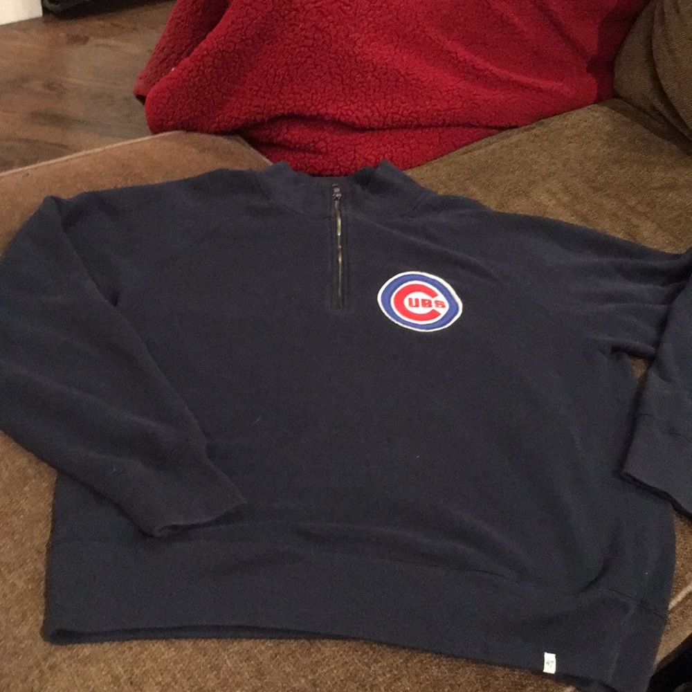 Chicago Cubs Forty Seven Brand XL navy 1/4 zip